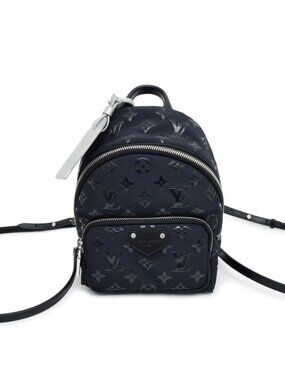 Louis Vuitton Monogram Nylon Palm Spring Mini Backpack Black Bag